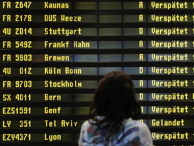 Verspätung bei Flügen