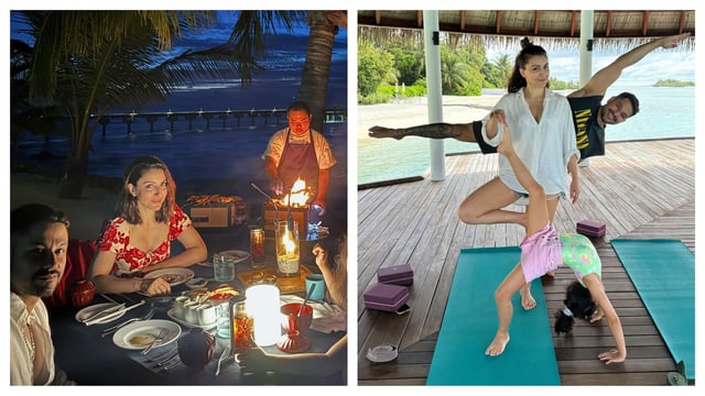 Soha Ali Khan posts pictures of husband Kunal Kemmu's birthday celebration in Maldives 