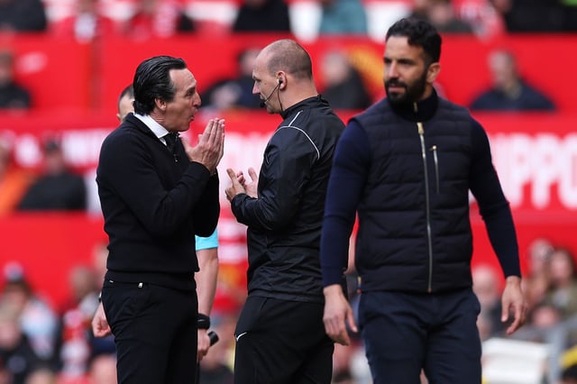 Emery vents his frustration during Sunday's game.