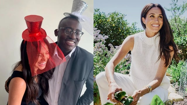 Meghan Markle and Edward Enninful