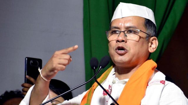 Assam Congress chief and MP Gaurav Gogoi. (ANI Photo)