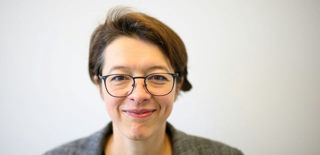 AFP - La chercheuse et directrice scientifique d'Agriodor Ené Leppik, cofondatrice de la startup, le 16 mai 2025, à Rennes