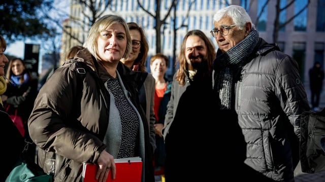 Declaración de la 'consellera' Alba Vergès en la Ciutat de la Justícia por los retrasos en la vacunación del covid de policías nacionales y guardias civiles.