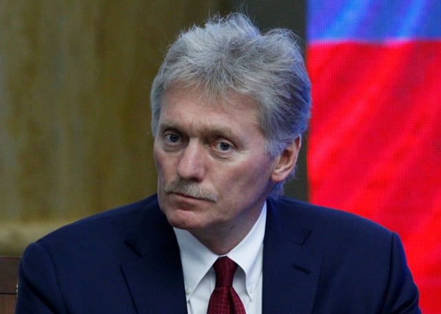 Kremlin spokesman Dmitry Peskov attends Russian-Kyrgyz talks in Bishkek, Kyrgyzstan October 12, 2023. REUTERS/Vladimir Pirogov/File Photo