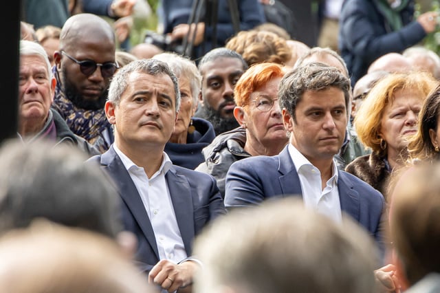 Gérald Darmanin et Gabriel Attal en septembre dernier à Tourcoing