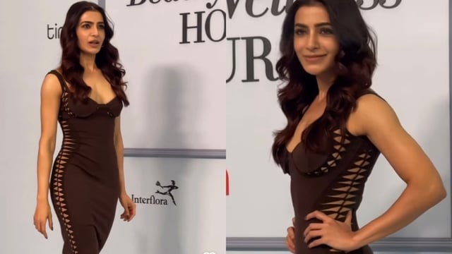 Samantha Ruth Prabhu attended an event with designer Kresha Bajaj.