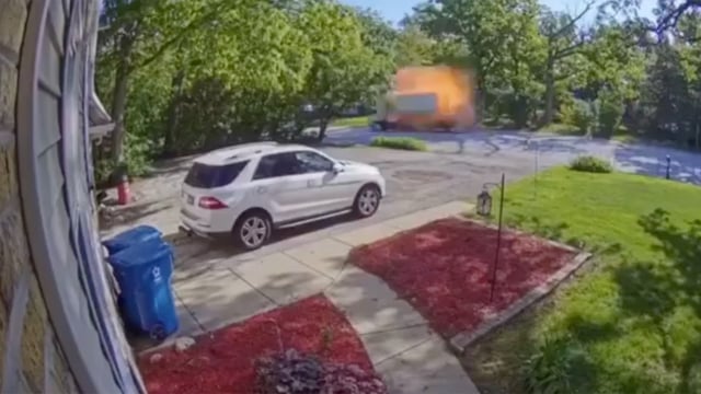 Box truck explosion