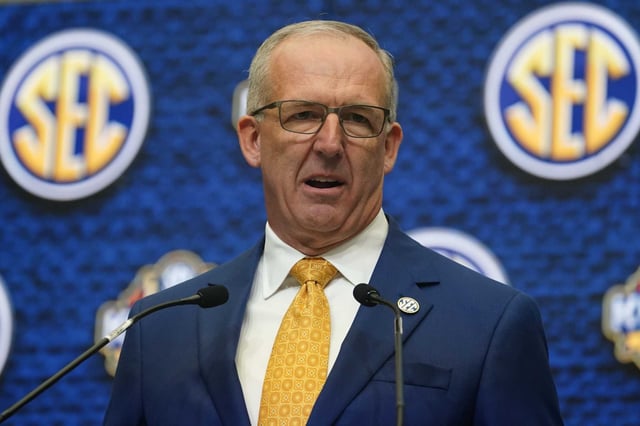 Southeastern Conference commissioner Greg Sankey defended his league as discussions begin about changes to football playoff.