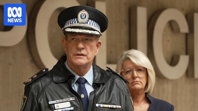 Deputy Police Commissioner David Hudson at a press conference 