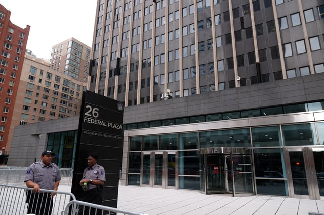 The Jacob K. Javits Federal Office Building at 26 Federal Plaza, Monday, Sept. 30, 2024, in New York. (AP Photo/Pamela Smith)
