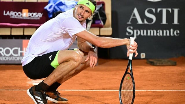 Alexander Zverev spielt sein erstes Match