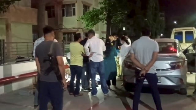 Panchkula: Police and officials investigate at the site after seven members of a family from Dehradun allegedly consumed poison and died in a car.