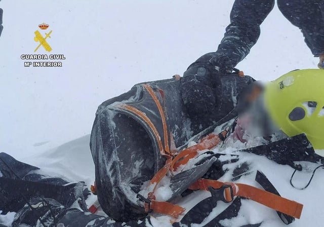 Rescate de un montañero en 2024.