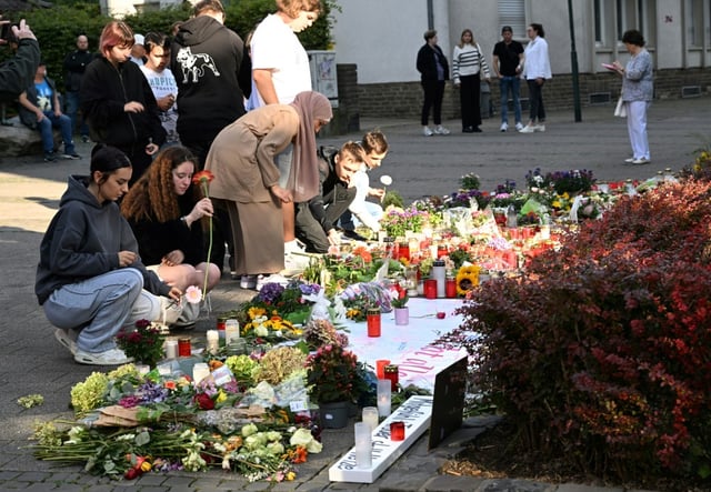 The attack in Solingen, western Germany, left three dead and 10 injured