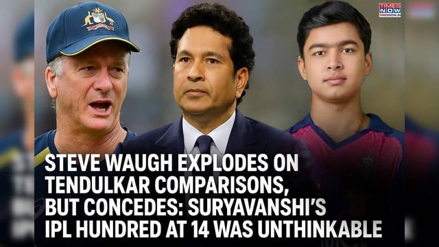 Steve Waugh Explodes on Tendulkar Comparisons, But Concedes Suryavanshi’s IPL Hundred at 14 Was Unthinkable.