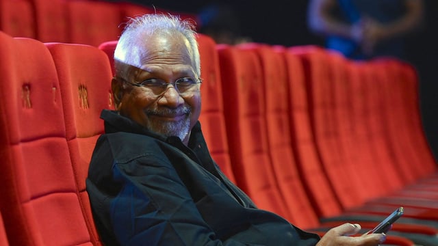 Mani Ratnam talked about working with Kamal Haasan in Thug Life and recalled threatening actors once. (Photo by SUJIT JAISWAL / AFP)