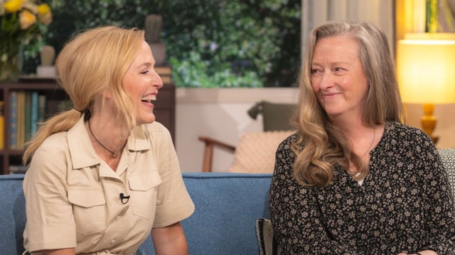 Gillian Anderson and Raynor Winn on This Morning last month