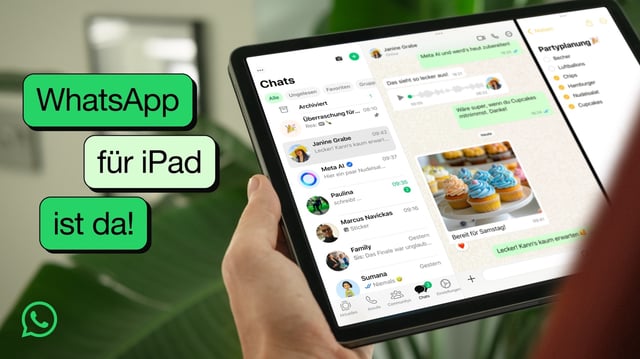 WhatsApp auf dem iPad von Apple