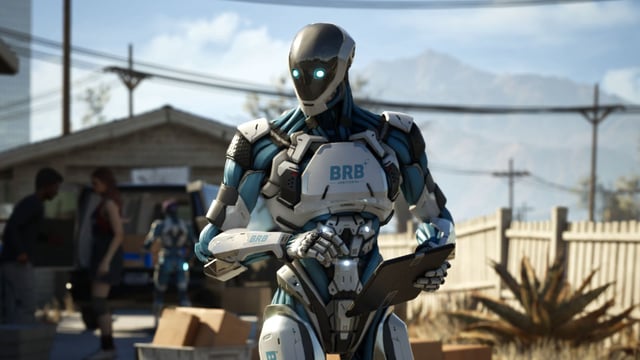 Robot character checking list in mindseye