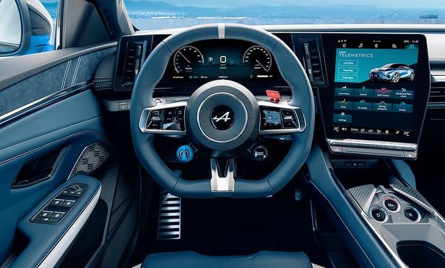 Physische Tasten regeln die Klimaautomatik.