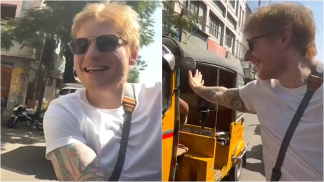 Ed Sheeran Sings Sapphire During Auto Ride In Mumbai, Fans Impressed By Punjabi Lyrics - 'His Indianisation Is Complete'