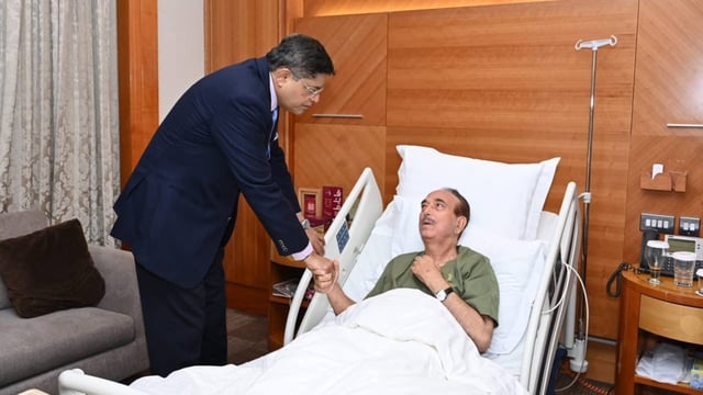 Ghulam Nabi Azad of the DPAP, was hospitalised during a visit to Kuwait as a part of an all-party delegation sent by the Indian government