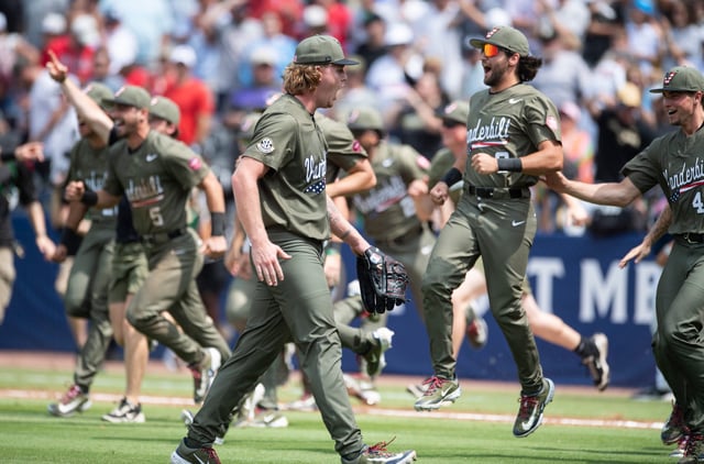 The Vanderbilt Commodores are the No. 1 seed in the NCAA baseball tournament bracket.