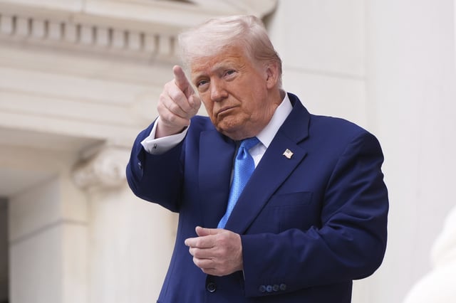 President Donald Trump speaks during the 157th National Memorial Day Observance at Arlington National Cemetery, Monday, May 26, 2025, in Arlington, Va. (AP Photo/Jacquelyn Martin)