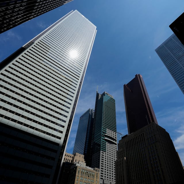 The Bay Street Financial District is shown in Toronto on Friday, Aug. 5, 2022. THE CANADIAN PRESS/Nathan Denette