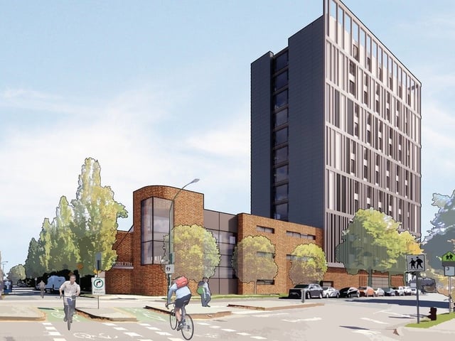  Rendering of proposed, now cancelled, public housing project at 2086-2098 W. 7th Ave and 2091. W 8th Ave in Kitsilano in Vancouver. In fall 2022, the neighbourhood group, called the Kitsilano Coalition for Children & Family Safety Society, challenged the public hearing process and rezoning decision. The province, at the request of the city, introduced legislation in 2023 that effectively allowed the project to proceed despite the legal challenge.