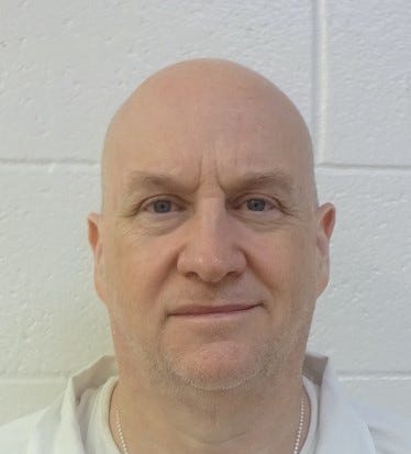 A photo of Grant Hardin, a former police chief in Arkansas who was sentenced to prison for murder and rape. Hardin escaped from a facility near the Missouri border on May 25, authorities said.
