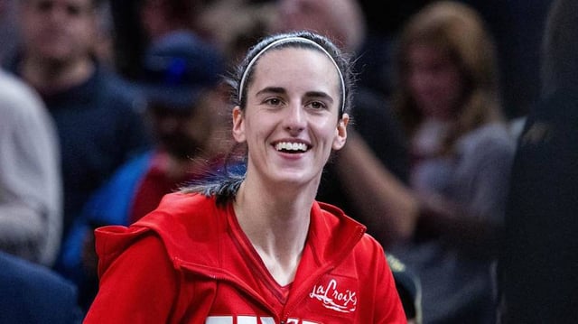 Indiana Fever guard Caitlin Clark on May 17, 2025.