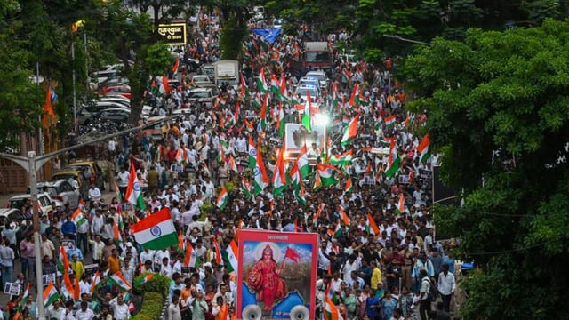 Several rallies and public demonstrations were organised in Maharashtra to honour the armed forces following the successful conduct of Operation Sindoor. (Raju Shinde/HT Photo)