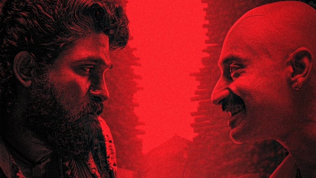 Allu Arjun and Fahadh Faasil's red sandalwood smuggler and police are enemies in Pushpa 2: The Rule.
