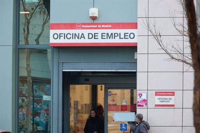 Una oficina de empleo en Madrid.