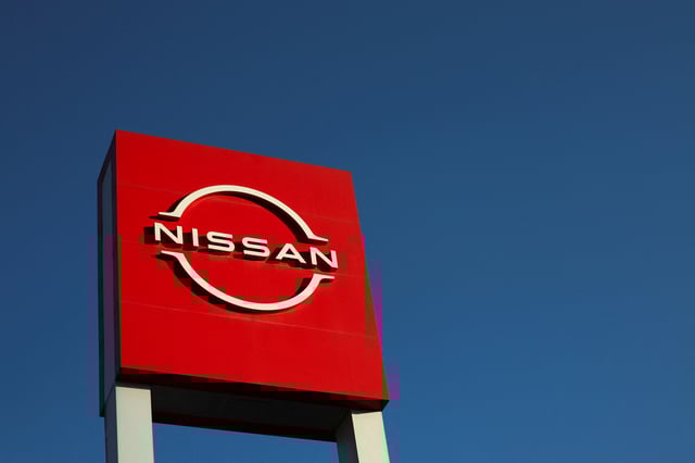 The logo of Nissan is pictured in Cuautitlan Izcalli, Mexico, January 30, 2025 REUTERS/Raquel Cunha/File Photo