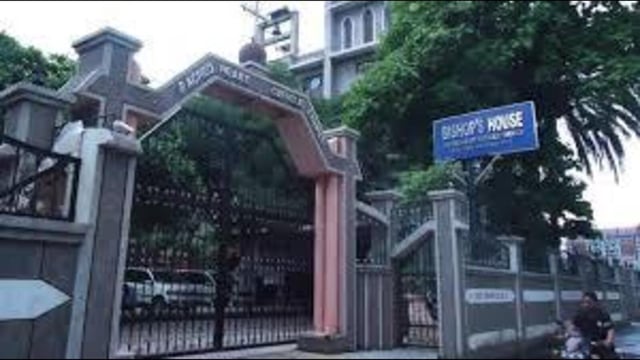 The Sacred Heart Catholic Church in Jalandhar that houses the residence of the bishop of Jalandhar diocese. (HT File)