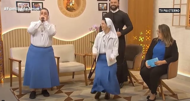 A pair of Brazilian nuns have gone viral after showcasing their unique beatboxing and dance skills on a catholic TV channel.
