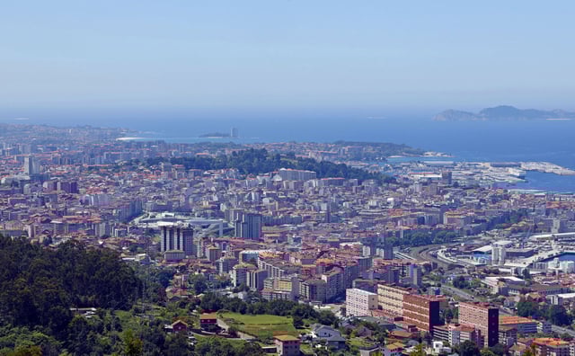 Vista general de la ciudad de Vigo.