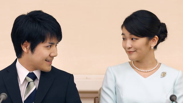 Japan's former princess, Mako, with husband Kei Komuro