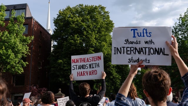 The Trump administration a legal fight against Harvard university after the university sued them for revoking its ability to admit international students