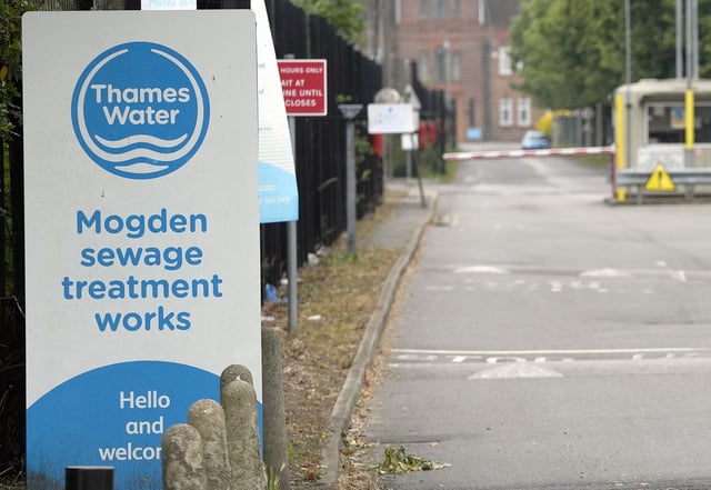 FILE - A general view of Thames Water plant in Twickenham, London, on June 28, 2023. (AP Photo/Frank Augstein)
