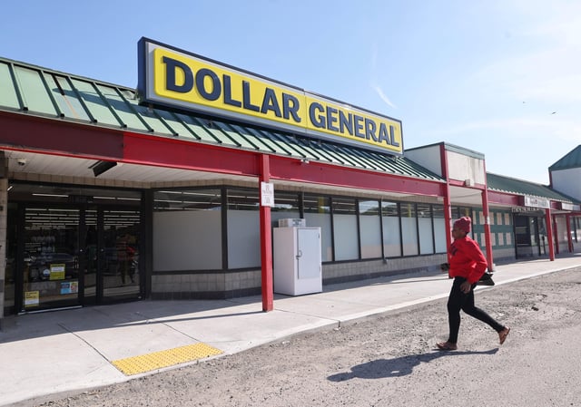 The new Dollar General, Oak Village Crossing in Brockton on Monday, May 12, 2025.
