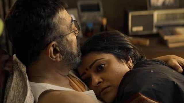 Abhirami with Kamal Haasan in a still from Thug Life.