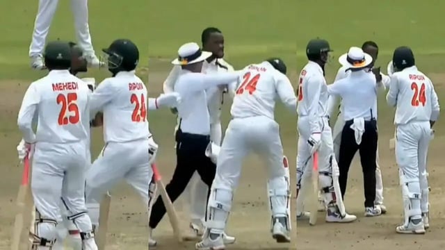 South Arica Bangladesh fight