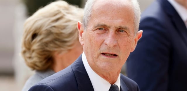 Hubert Falco, alors maire de Toulon, le 7 mai 2022 à Paris