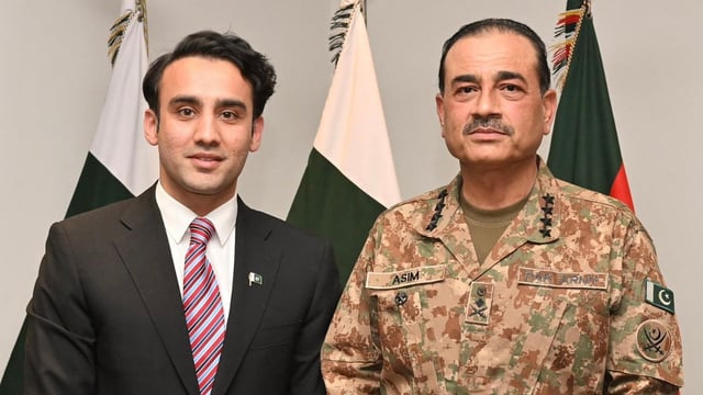 Field Marshal Asim Munir with Pakistan Digital Asset Authority head Bilal Bin Saqib | X / @cryptocouncilpk