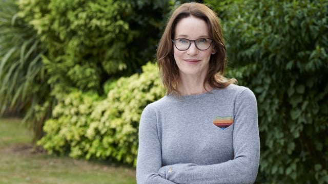 Susie Dent was at the Hay Festival for a lively discussion about writing her new crime novel — Guilty by Definition