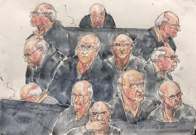 Le chirurgien Joël Le Scouarnec lors de son procès pour des viols et des agressions sexuelles contre 299 anciens patients, principalement des mineurs. 