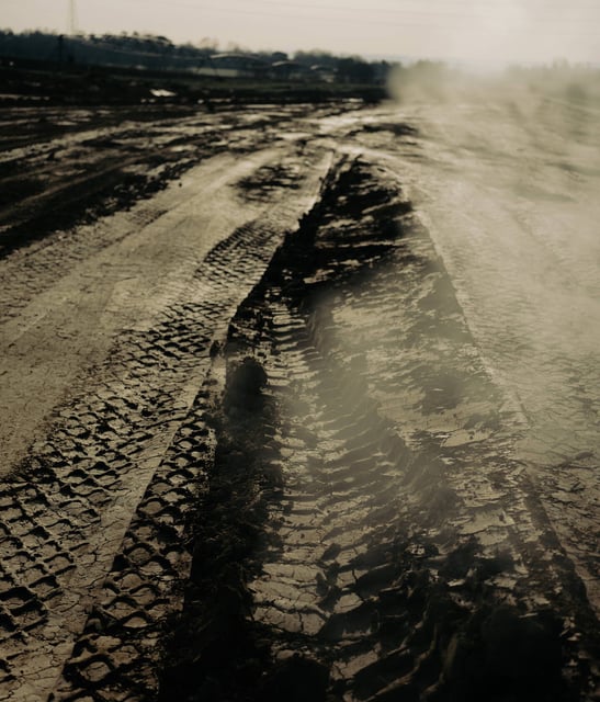 Le chantier de l'A69 sur la commune de Verfeil (Haute-Garonne), en mars 2025.
